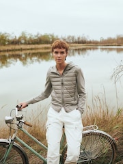 Parajumpers Beige Caelie Nylon Fleece Beige Jacket - Image 1 of 5