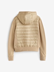 Parajumpers Beige Caelie Nylon Fleece Beige Jacket - Image 3 of 5