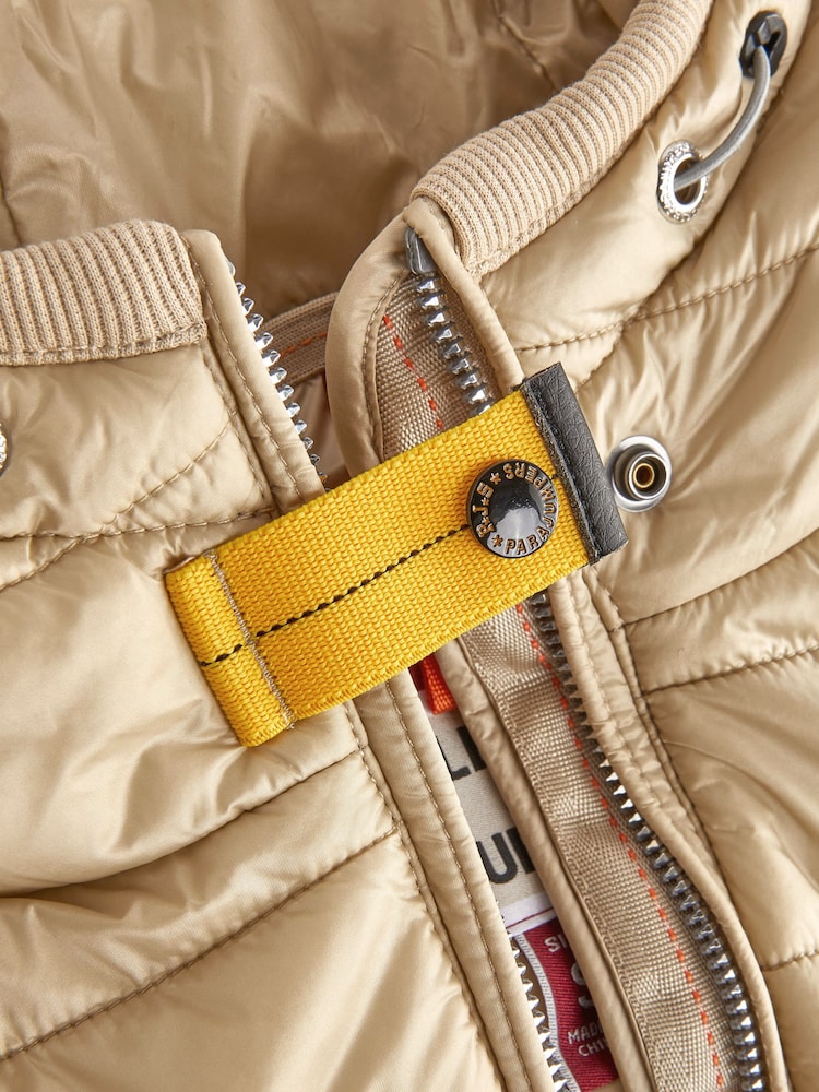 Parajumpers Beige Caelie Nylon Fleece Beige Jacket - Image 5 of 5
