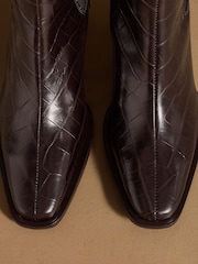 Brunt Crocs Print - Russell & Bromley Calle Block Heel Chelsea Boots - Bilde 12 av 12