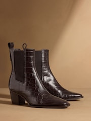 Brunt Crocs Print - Russell & Bromley Calle Block Heel Chelsea Boots - Bilde 6 av 12