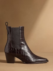Brunt Crocs Print - Russell & Bromley Calle Block Heel Chelsea Boots - Bilde 7 av 12