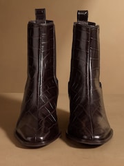Brunt Crocs Print - Russell & Bromley Calle Block Heel Chelsea Boots - Bilde 8 av 12