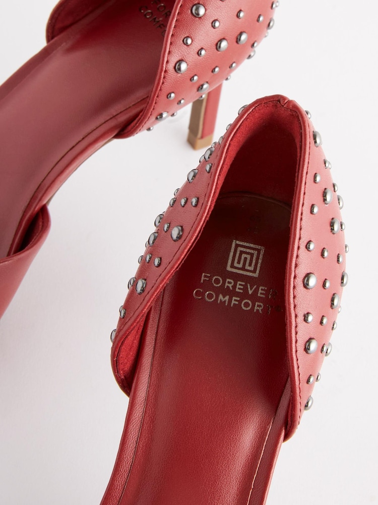 Red Forever Comfort® Studded Court Shoes - Image 8 of 8