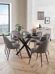 Dark Grey Ceramic Astoria Ceramic Dining Table - Image 1 of 6