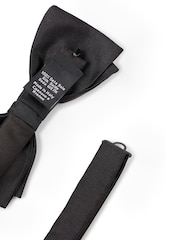 HUGO Black Bow Tie - Image 3 of 5