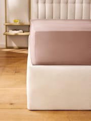Contemporary Tweedy Linen Wolton Hotel Bed Frame with Bedside Shelving - Image 3 of 6