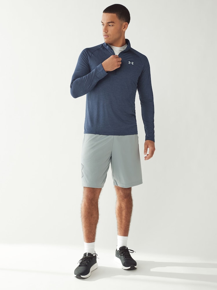 Under Armour Navy Blue Tech Quarter Zip Fleece - Image 3 of 6