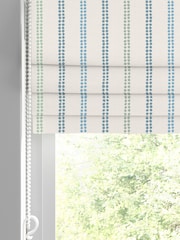 Laura Ashley Newport Blue Candy Stripe Made to Measure 100% Cotton Roman Blinds - Image 2 of 6