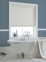 Laura Ashley Newport Blue Candy Stripe Made to Measure 100% Cotton Roman Blinds - Image 5 of 6