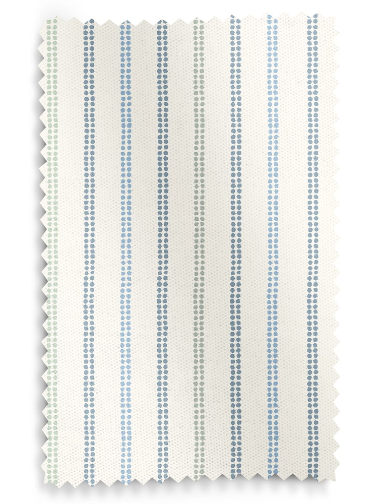 Laura Ashley Newport Blue Candy Stripe Made to Measure 100% Cotton Roman Blinds - Image 6 of 6