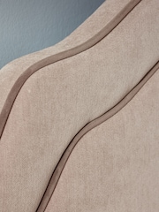 Relaxed Chenille Light Natural Sadie Upholstered Bed Frame - Image 3 of 7