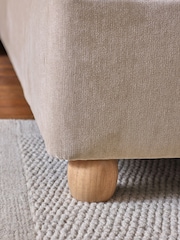 Relaxed Chenille Light Natural Sadie Upholstered Bed Frame - Image 5 of 7