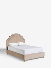 Relaxed Chenille Light Natural Sadie Upholstered Bed Frame - Image 6 of 7
