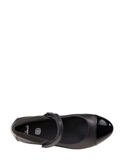 Clarks Black Multi Fit Leather Scala Gem Kids Shoes - Image 6 of 7