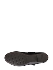 Clarks Black Multi Fit Leather Scala Gem Kids Shoes - Image 7 of 7