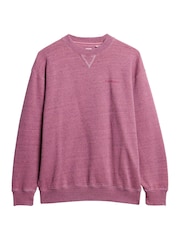 Superdry Shocking Pink Denver Orange 100% Cotton Essential Logo Overdyed Sweatshirt - Image 5 of 6