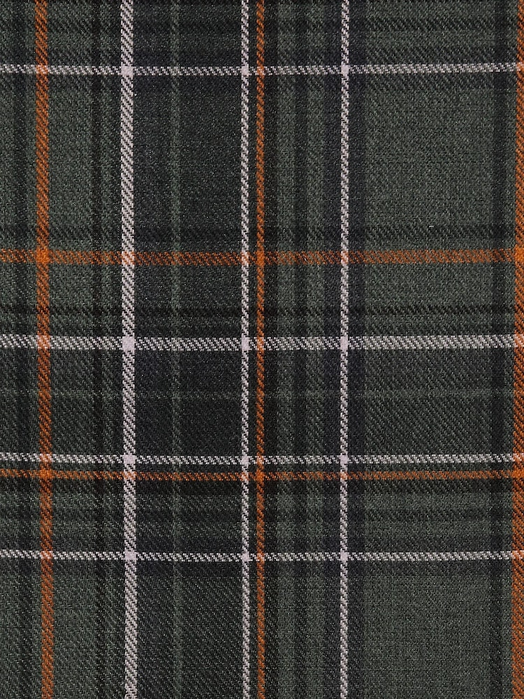 Green Next Cedar Check Eyelet Lined Curtains - Image 5 of 5