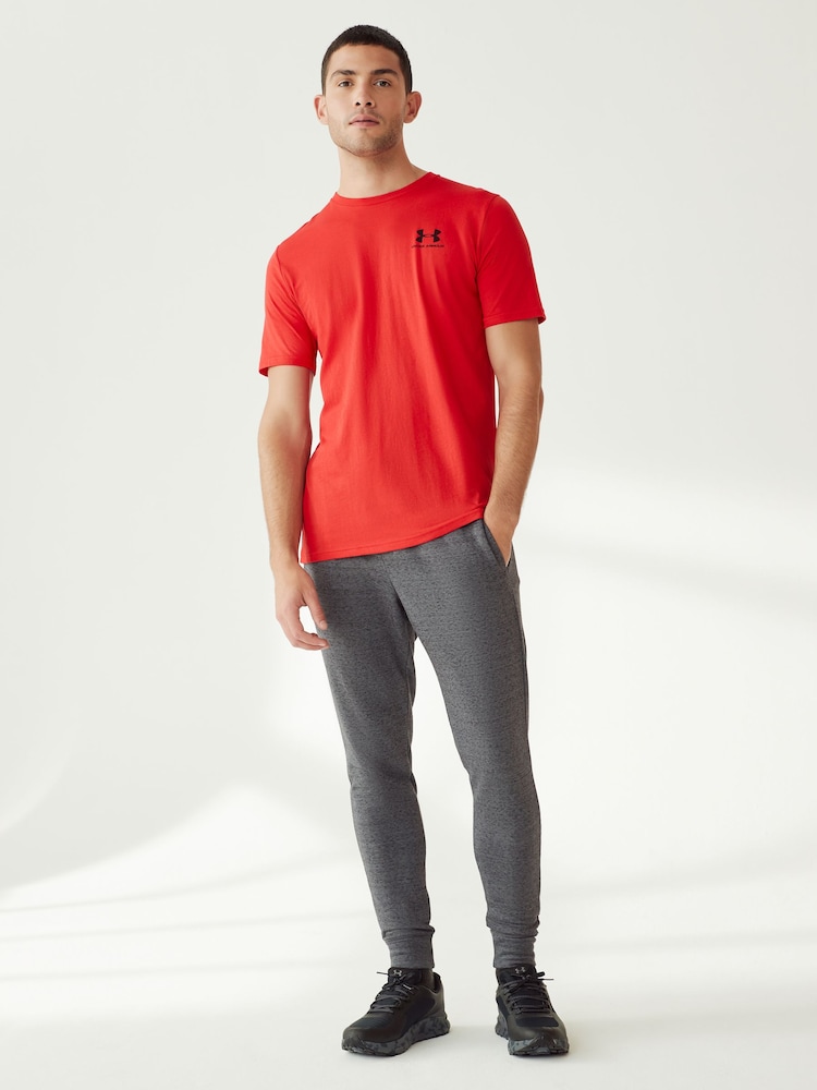 Красный - Футболка в спортивном стиле с логотипом на груди слева Under Armour - Image 2 of 7