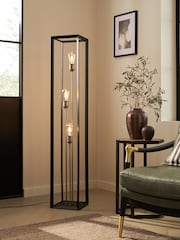 Black Brooklyn 3 Light Floor Lamp - Image 1 of 6