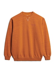 Superdry Denver Orange Denver Orange 100% Cotton Essential Logo Overdyed Sweatshirt - Image 5 of 6