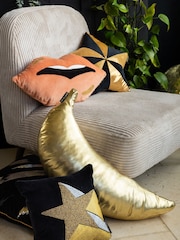 Rockett St George Lips 100% Cotton Velvet Cushion - Изображение 3 из 5