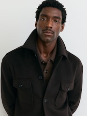 Reiss Dark Brown Liam Shirt - Image 1 of 7