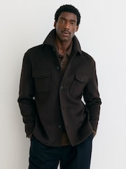 Reiss Dark Brown Liam Shirt - Image 4 of 7