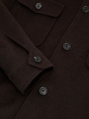 Reiss Dark Brown Liam Shirt - Image 7 of 7