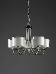Laura Ashley Chrome Southwell 5 Light Chandelier Light - Image 2 of 6