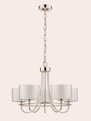 Laura Ashley Chrome Southwell 5 Light Chandelier Light - Image 4 of 6