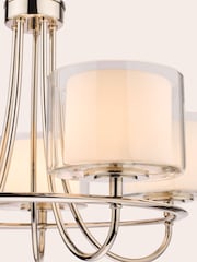 Laura Ashley Chrome Southwell 5 Light Chandelier Light - Image 5 of 6
