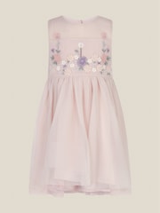 Monsoon Pink Baby Matilda Sleeveless Meadow Party Dress - Image 1 of 3