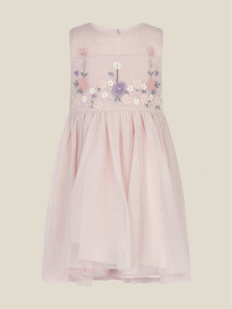 Monsoon Pink Baby Matilda Sleeveless Meadow Party Dress - Image 1 of 3 Monsoon Pink Baby Matilda Sleeveless Meadow Party Dress - Image 1 of 3