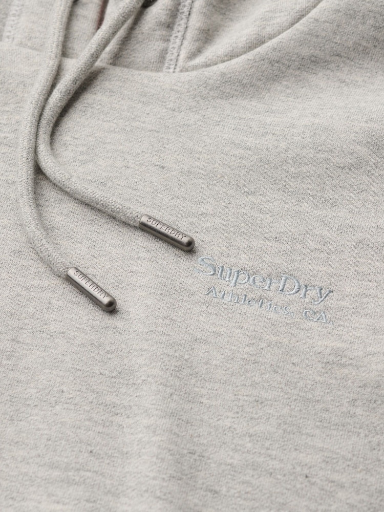 Superdry Lightning Grey Essential Logo Hoodie - Image 5 of 5