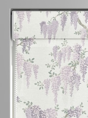 Laura Ashley Lavender Wisteria Made to Measure 100% Cotton Roman Blinds - Image 3 of 6