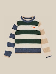 Monsoon Cream Colourblock Stripe Jumper - Image 2 of 4