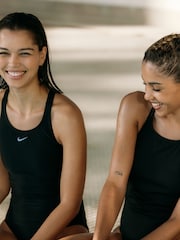Nike Black Hydrastrong Spiderback Performance Swimsuit - Image 8 of 12