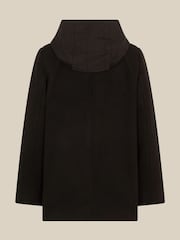 Monsoon Black Quilted Hood Peacoat - Image 3 of 4