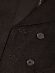 Monsoon Black Quilted Hood Peacoat - Image 4 of 4
