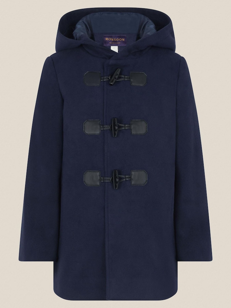 Monsoon Blue Duffle Coat - Image 2 of 3 Monsoon Blue Duffle Coat - Image 2 of 3