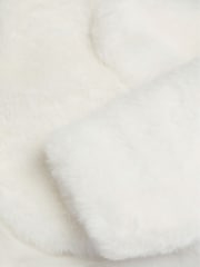 Monsoon Cream Lara Faux Fur Jacket - Image 3 of 3