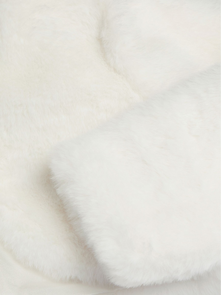 Monsoon Cream Lara Faux Fur Jacket - Image 3 of 3 Monsoon Cream Lara Faux Fur Jacket - Image 3 of 3