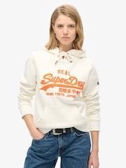 Superdry Winter White Neon vl Emb Graphic Hoodie - Image 1 of 6