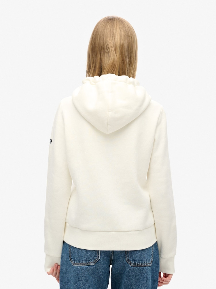 Superdry Winter White Neon vl Emb Graphic Hoodie - Image 2 of 6