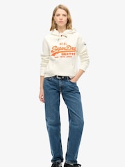Superdry Winter White Neon vl Emb Graphic Hoodie - Image 3 of 6