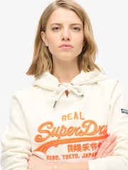 Superdry Winter White Neon vl Emb Graphic Hoodie - Image 4 of 6