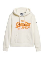 Superdry Winter White Neon vl Emb Graphic Hoodie - Image 5 of 6