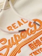 Superdry Winter White Neon vl Emb Graphic Hoodie - Image 6 of 6