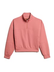 Superdry Withered Rose Sport Tech Relaxed Half Zip Jumpers - Image 5 of 7